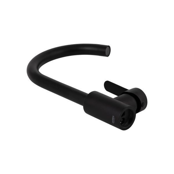 Смеситель для кухни Brinex Pure 015F U-образный Black Matt BRIPUR015FBLM фото