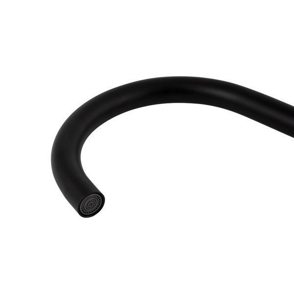 Смеситель для кухни Brinex Pure 015F U-образный Black Matt BRIPUR015FBLM фото