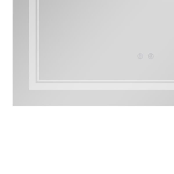 Дзеркало Qtap Cardinal 500х800 з LED-підсвічуванням Touch, з антизапотіванням, з димером, рег. темп. кольору (3000-6500K) Reverse QT0478C5080 фото