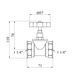 Вентиль запорный LexLine 1 1/4" ВВ PN16 латунный УК1123-ПА фото 2