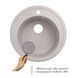 Кухонна мийка Lidz D510/200 GRA-09 (LIDZGRA09D510200) фото 3