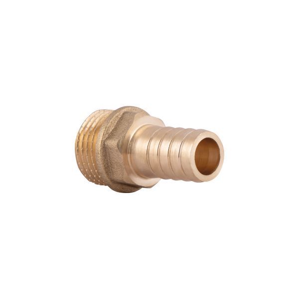Штуцер для шлангу 1/2"З х 14 мм латунний SD Plus SD4271514 фото