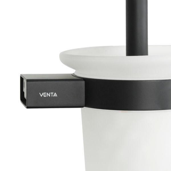 Йоржик настінний Venta V250B матове скло чорний фото