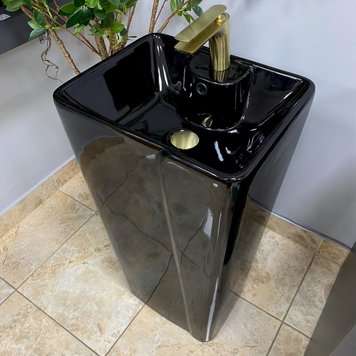 Умивальник (раковина) VBI VERESE BLACK GLOSSY підлоговий VBI-019006 фото