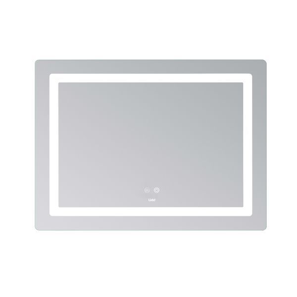 Дзеркало Lidz Kubis (KU2) 900х700 з LED-підсвічуванням Touch, з антизапотіванням, з димером, рег. яскравості LD78LF904907048452 фото