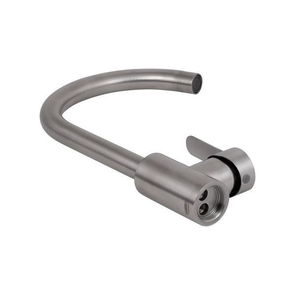 Смеситель для кухни Brinex Pure 015F U-образный Nickel BRIPUR015FNKL фото