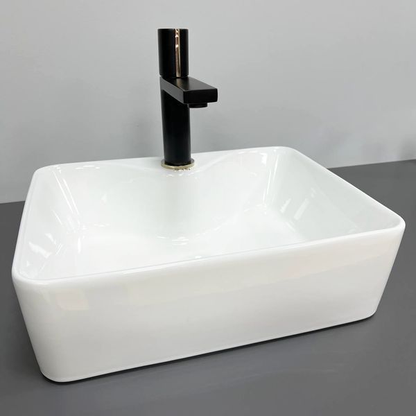 Умивальник (раковина) VBI FORLI S WHITE накладний фото