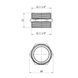 Ниппель Karro 1 1/4" НН никелированный KR-3113 фото 2