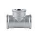 Трійник редукційний латунний 3/4"х1/2"х3/4" ВВВ нікель Icma №1203 фото 3