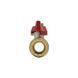 Кран шаровый 3/4" ВВ для воды (бабочка) Raftec Red CBB-02 фото 5