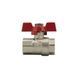 Кран шаровый 3/4" ВВ для воды (бабочка) Raftec Red CBB-02 фото 3