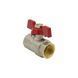 Кран шаровый 3/4" ВВ для воды (бабочка) Raftec Red CBB-02 фото 6
