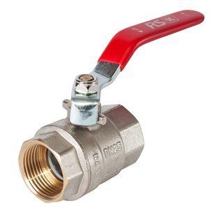 Кран шаровой 1/2"ВВ красная ручка RSk Италия 15/120 фото