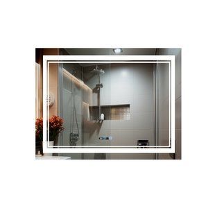 Дзеркало Qtap Cardinal 1000х800 з LED-підсвічуванням Touch, з антизапотіванням, з димером, рег. темп. кольору (3000-6500K) QT0478C10080 фото