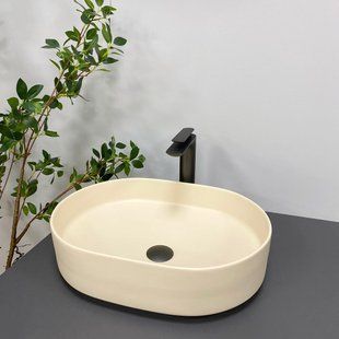 Умивальник (раковина) VBI VERONA 50 BEIGE накладний фото