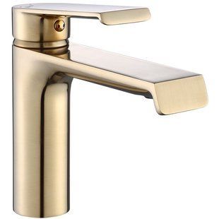 Змішувач для раковини (умивальника) REA HASS BRUSHED GOLD низький фото