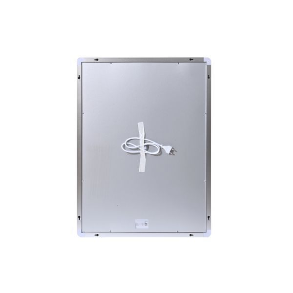Дзеркало Qtap Mideya (MI2) 600х800 з годинником, з LED-підсвічуванням Touch, з антизапотіванням, димером, рег. яскравості QTMID100080049267 фото