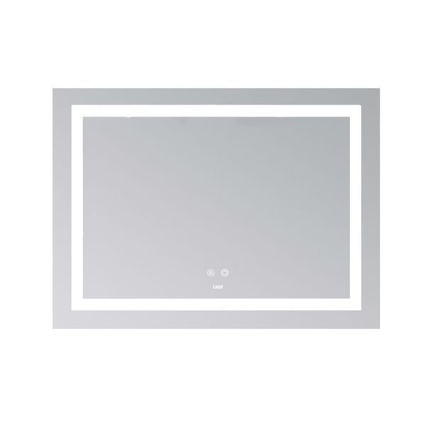 Дзеркало Lidz Kubis (KU1) 900х700 з LED-підсвічуванням Touch, з антизапотіванням, з димером, рег. яскравості LD78LF904907048451 фото