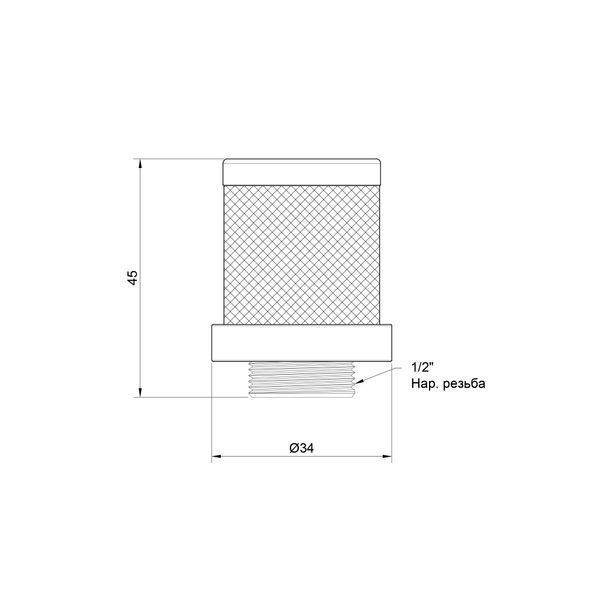 Фильтр-сетка для обратного клапана 1/2" из нержавеющей стали Thermo Alliance Standart SD245W15 фото