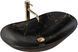 Умывальник (раковина) REA ROYAL 60 MARBLE BLACK MATT накладной черный фото 1