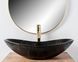 Умывальник (раковина) REA ROYAL 60 MARBLE BLACK MATT накладной черный фото 3