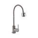 Смеситель для кухни Brinex Pure 015F41 с гибким изливом Nickel BRIPUR015F41NKL фото 1