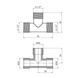 Тройник Karro 1/2" ННН никелированный KR-3213 фото 2