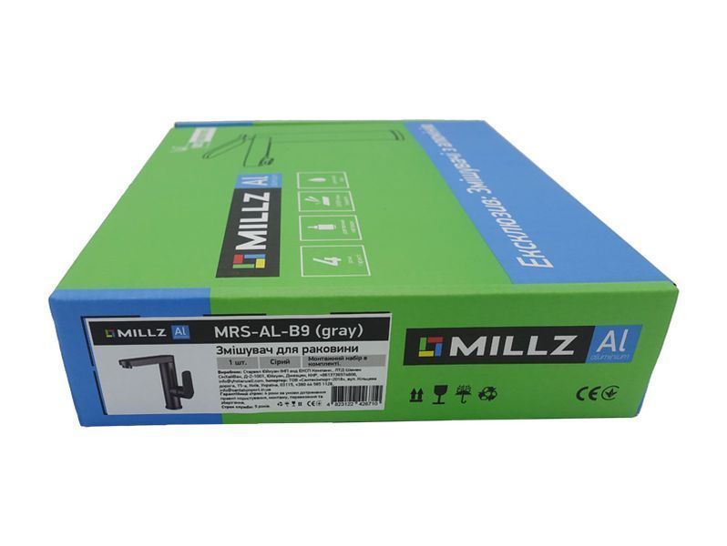 Смеситель для раковины Millz MRS-AL-B9 Gray фото