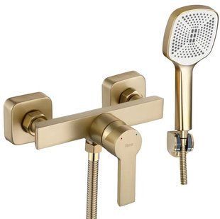 Смеситель для душа REA ARGUS BRUSHED GOLD настенный без излива фото