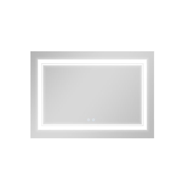 Зеркало Qtap Cardinal 1200х800 с LED-подсветкой Touch, с антизапотеванием, с диммером, рег. темп. цвета (3000-6500K) QT0478C12080 фото