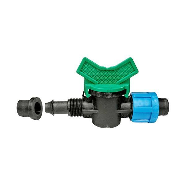 Кран стартовый с резинкой для капельной ленты 16 мм Santehplast SL-003 фото