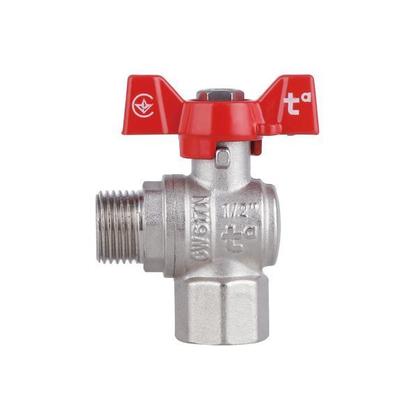 Кран кульовий Thermo Alliance 1/2" ВЗ для води угловой (метелик) SF267W15 фото