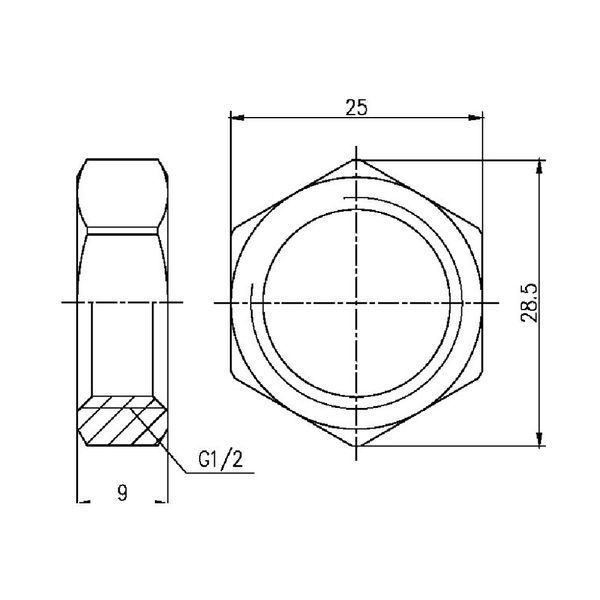 Контргайка SD Forte 1/2" SF35015 фото