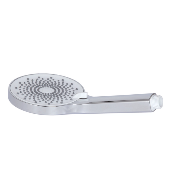 Лійка для душу кругла 120 мм Qtap Rucni 3 режими Chrome/White QTRUC125CRM45775 фото