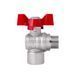 Кран кульовий SD Forte 1/2" ВЗ для води угловой (метелик) SF267W15 фото 3