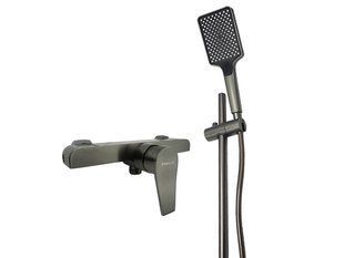 Змішувач для душової кабіни MILLZ зі стійкою сірий MRS-AL-E2-1(Gray) 1/10 фото