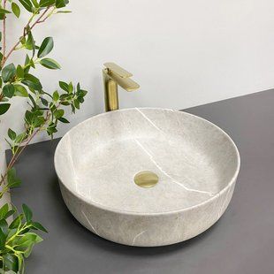 Умивальник (раковина) VBI BARI GREY STONE накладний фото