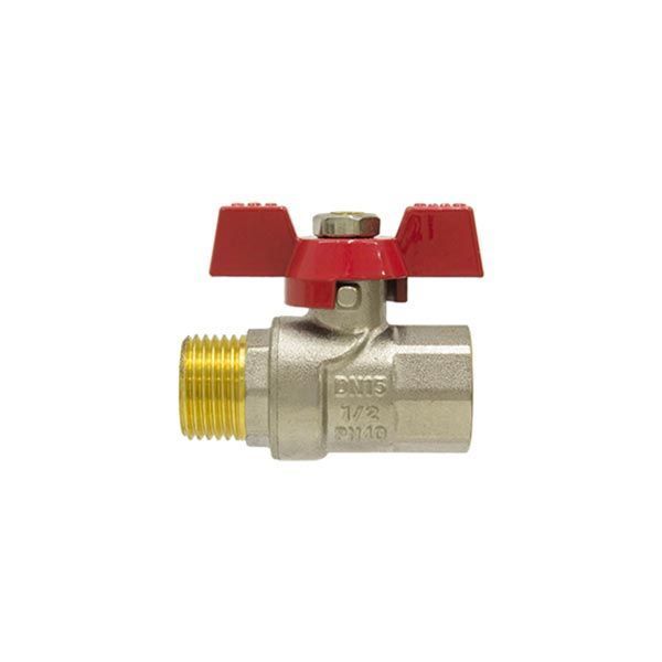 Кран кульовий 3/4" ВЗ для води (метелик) Raftec Red CBB-021 фото