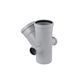Крестовина двухплоскостная для внутренней канализации Rozma 110х110/45&deg;+2x50/90&deg; фото 1