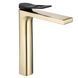 Змішувач для раковини (умивальника) REA SOUL BRUSHED GOLD високий фото 1