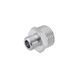 Ніпель перехідний Karro 1/2"х1/4" ЗЗ нікельований KR-3114 фото 3