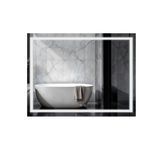 Дзеркало Qtap Mideya 900х700 з LED-підсвічуванням Touch, з антизапотіванням, з димером, рег. яскравості Reverse QT2078NCF9070W фото