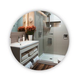 Дзеркало Qtap Taurus R800 з LED-підсвічуванням Touch, з антизапотіванням, з димером, рег. темп. кольору (3000-6500K) QT2478R807 фото
