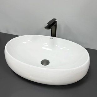 Умивальник (раковина) VBI VENETO M WHITE накладний фото