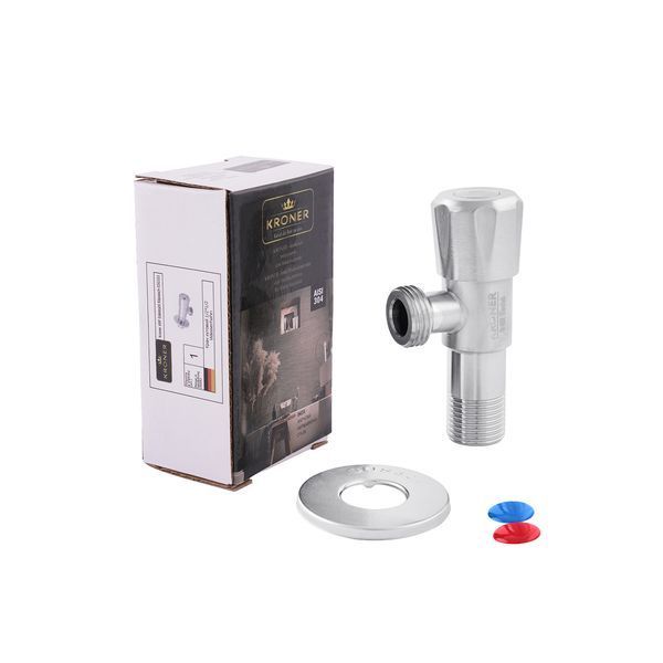 Кран приборный Kroner KRP Edelstahl Klassisch - ESG101 1/2"х1/2" НН фото