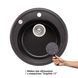 Кухонна мийка Lidz D510/200 GRF-13 (LIDZGRF13D510200) фото 3
