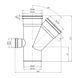 Крестовина для внутренней канализации Rozma 110х110х45&deg;+50/90&deg; фото 2