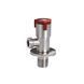 Кран кутовий Aquastrong V2 Red M1/2 х M1/2 (V200) нержавіюча сталь фото 1