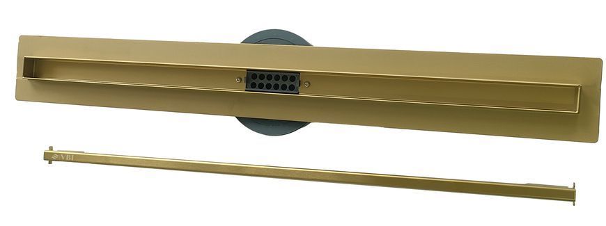 Трап для душа VBI FORT SLIM 90 BRUSHED GOLD фото