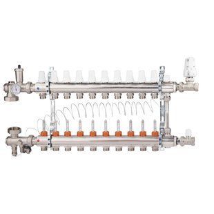 Коллекторная группа Icma 3/4" 10 выходов, с расходомером №A2K013 фото